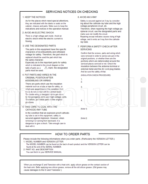 Toshiba 050-200503 13A25 13A25C (43 pages) TV Service Manual