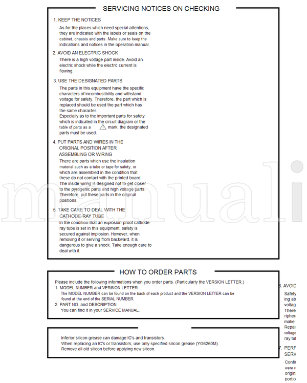 Toshiba 050-200107 14AF41C (36 pages) TV Service Manual