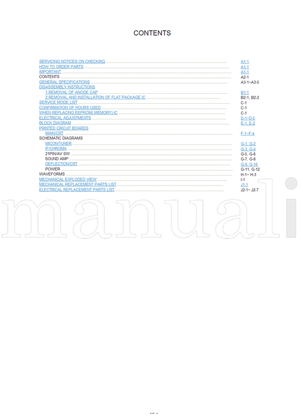 Toshiba 15V31B (39 pages) TV Service Manual