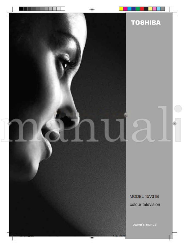 Toshiba 15V31B 3N70401A (30 pages) TV Operating Manual