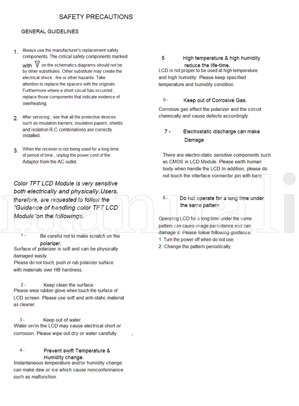 Toshiba 15VL34 (86 pages) TV Service Manual