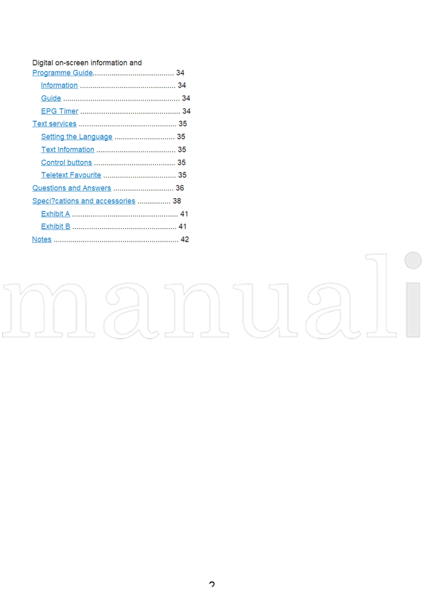Toshiba AV61*D* (43 pages) TV Operating Manual