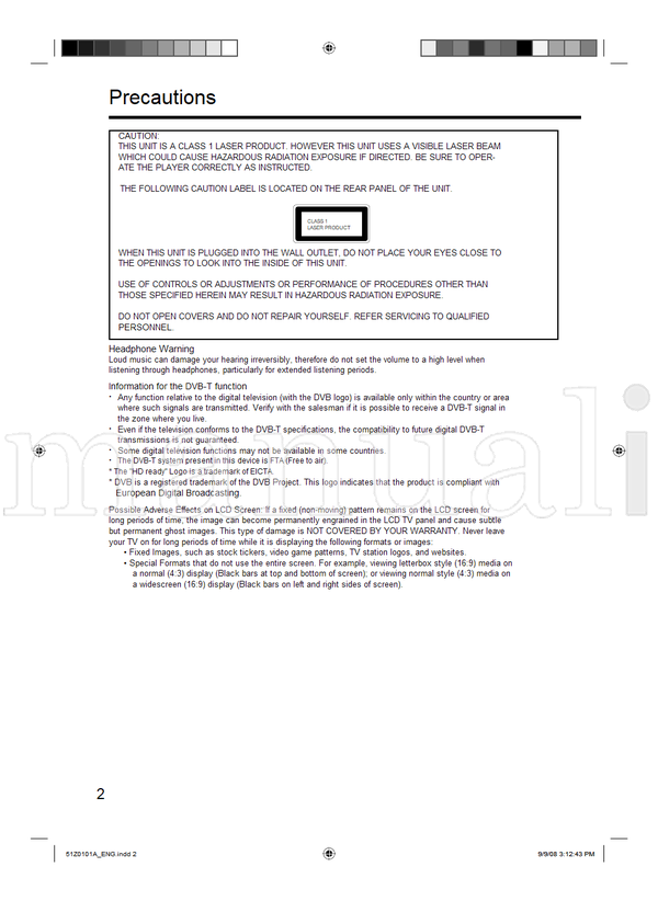 Toshiba 19DV555DB 19DV556DB 22DV555DB 22DV556DB 31235 (64 pages) TV/DVD Combo Operating Manual