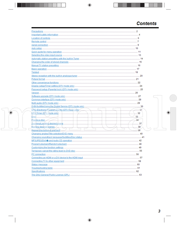 Toshiba 19DV665DB 19DV667DB 22DV665DB 22DV667DB 26DV665DB (67 pages) TV/DVD Combo Operating Manual