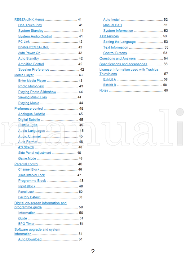 Toshiba SL738B (61 pages) TV Operating Manual