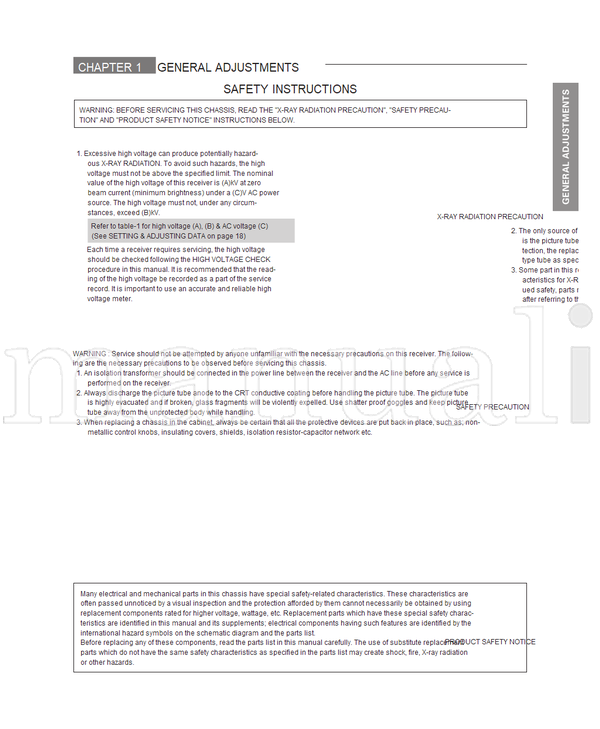 Toshiba 060-200101 20N7XE (55 pages) TV Service Manual