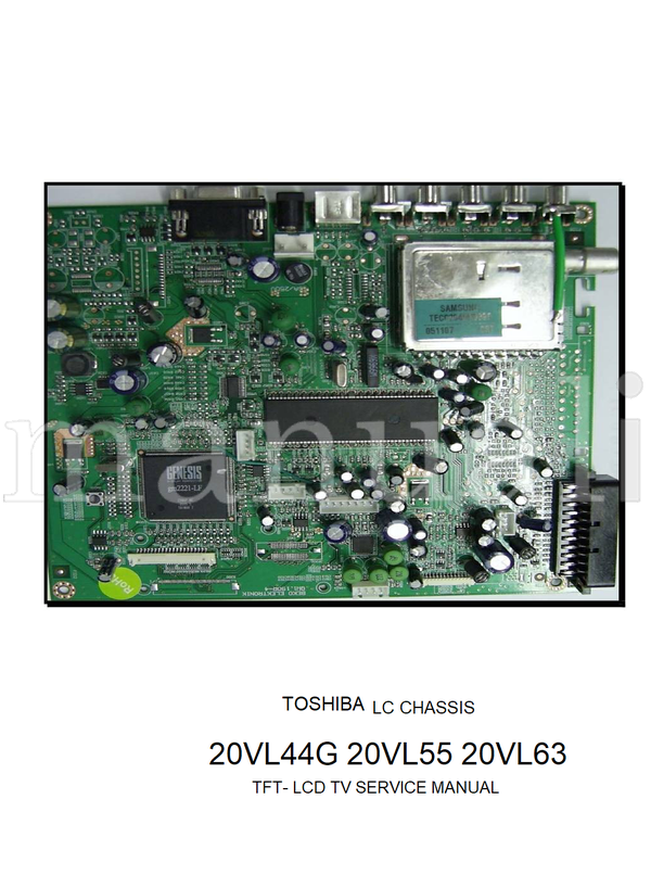 Toshiba 20VL44G 20VL55 20VL63 (33 pages) TV Service Manual