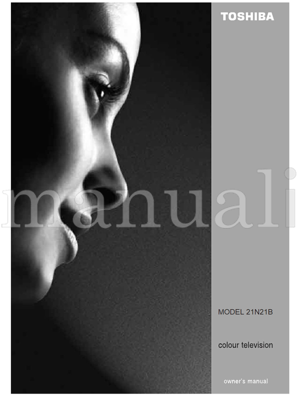 Toshiba 21N21B (30 pages) TV Operating Manual