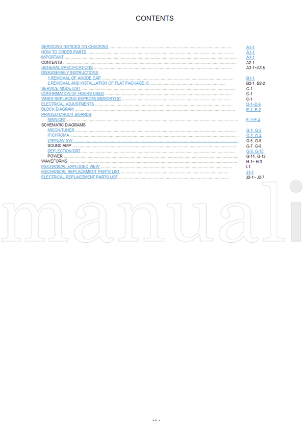 Toshiba 21N21E2 (39 pages) TV Service Manual