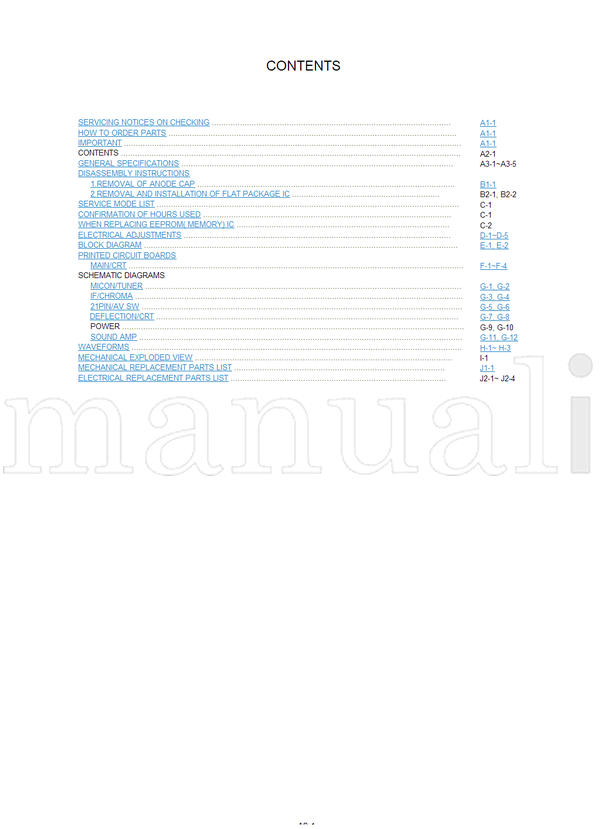 Toshiba 21N21F (37 pages) TV Service Manual