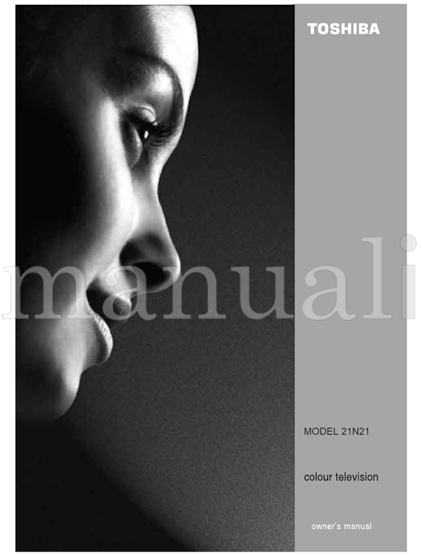 Toshiba 21N21 (30 pages) TV Operating Manual