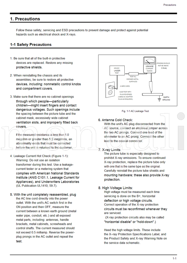 Toshiba 050-200003 21S04B 21S04D 21S04F 21S04I 21S04N (51 pages) TV Service Manual