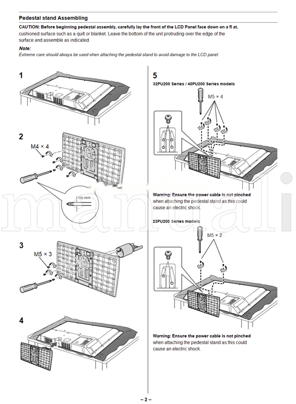 Toshiba 23PU200 32PU200 40PU200 VX1A00253600 (32 pages) TV Operating Manual