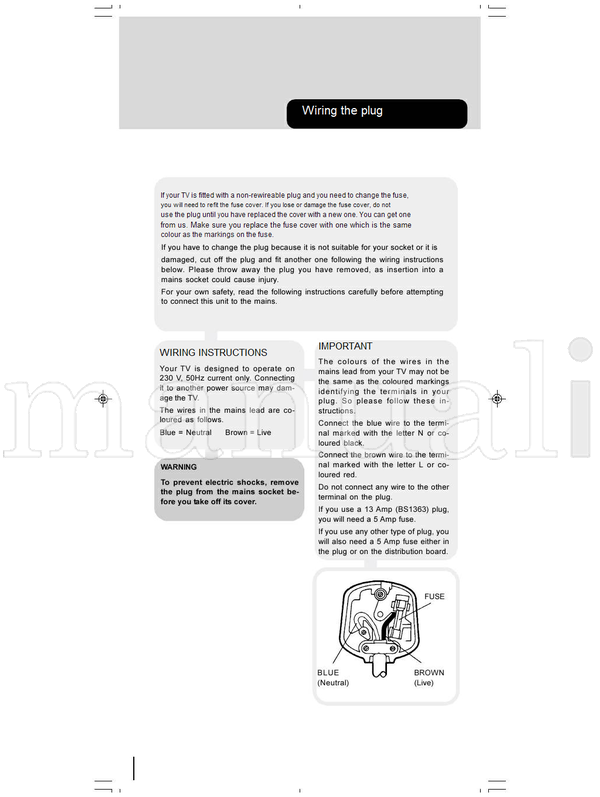 Toshiba 23WLT46B (66 pages) TV Operating Manual