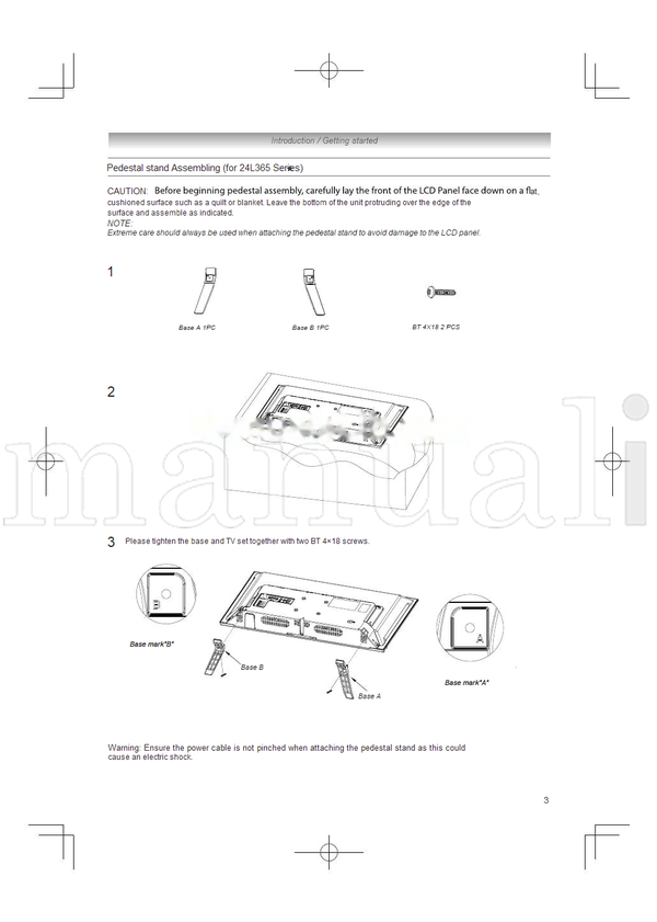 Toshiba 24L365* 32L365* 40L365* 43L365* 49L365* 55L365* (41 pages) TV Operating Manual