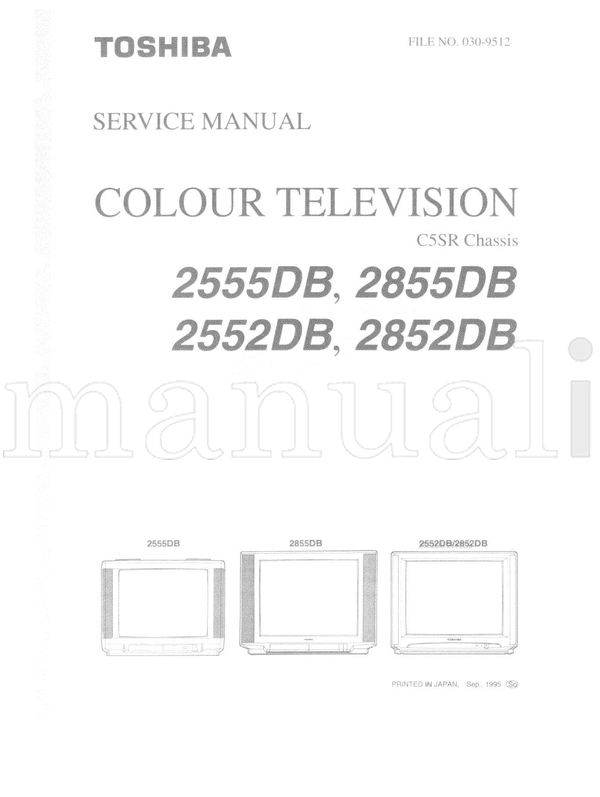 Toshiba 2552D8 2852D8 (39 pages) TV Service Manual