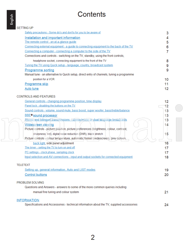 Toshiba 32WL36 (156 pages) TV Operating Manual
