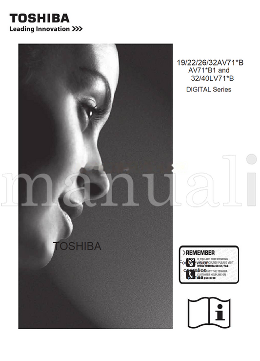 Toshiba 32AV71*B AV71*B1 40LV71*B (57 pages) TV Operating Manual