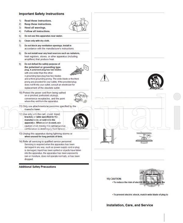 Toshiba 26HLC56 32HLC56 37HLC56 VX1A00011000 (46 pages) TV Operating Manual