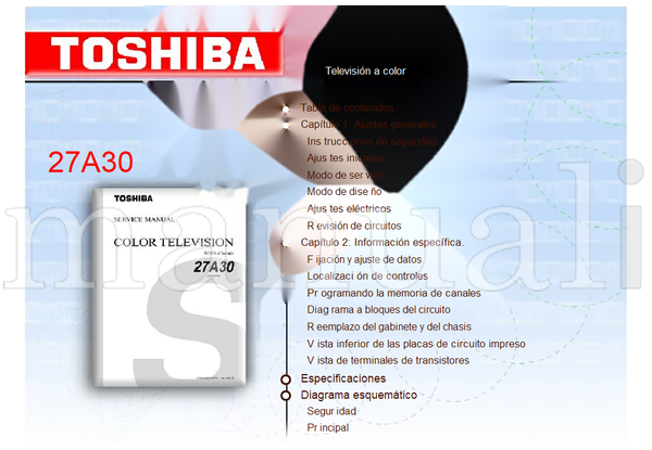 Toshiba 27A30 (43 pages) TV Service Manual