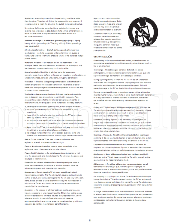 Toshiba 27A60 32A60 36A60 (44 pages) TV Operating Manual