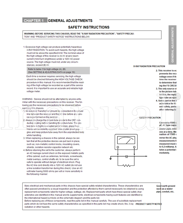 Toshiba 020-200202 27AF62 27AF42 (38 pages) TV Service Manual