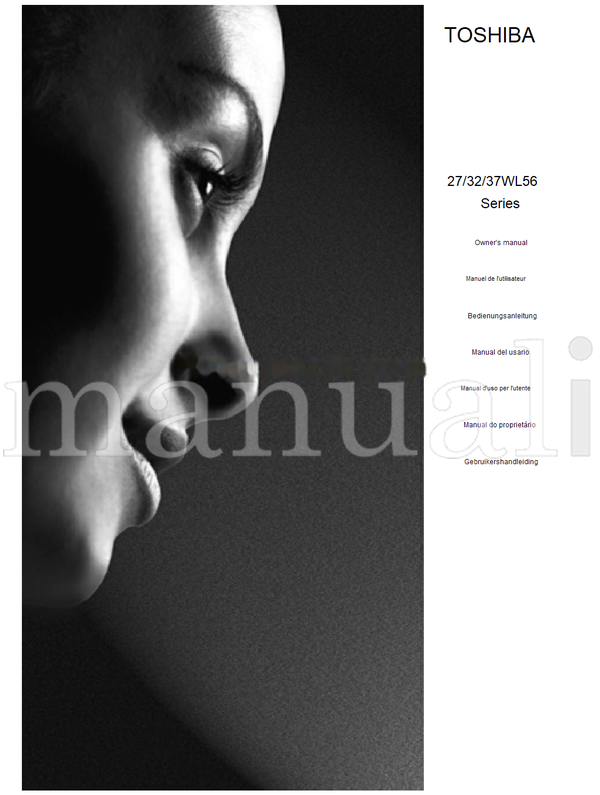 Toshiba 37WL56 (168 pages) TV Operating Manual