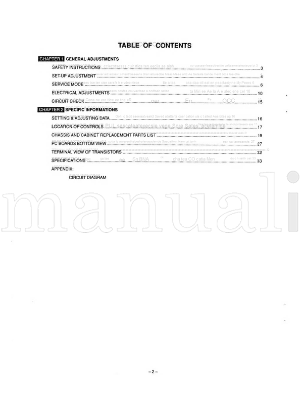 Toshiba 28N03F (41 pages) TV Service Manual