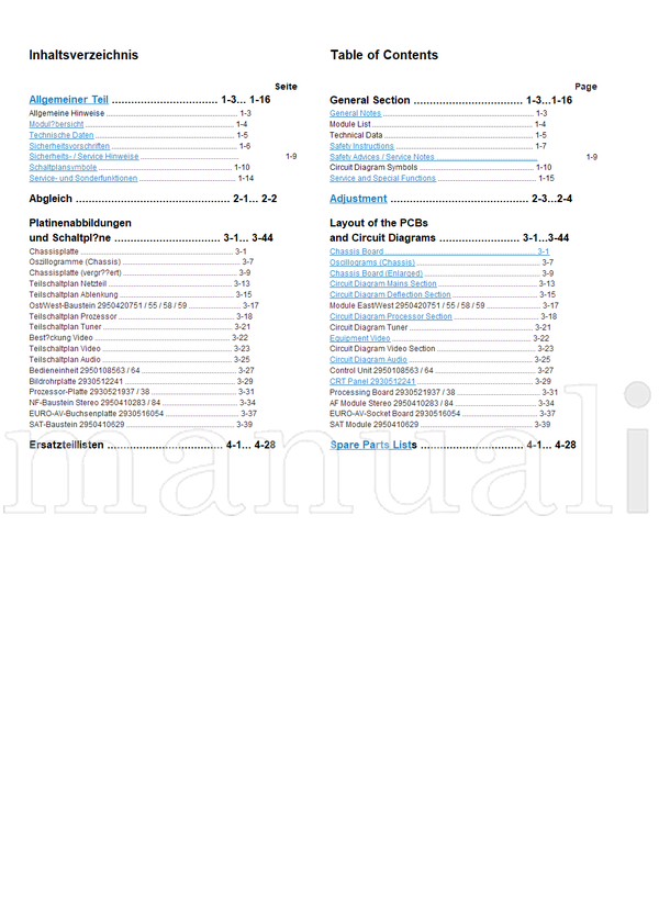 Toshiba 050-200131 28N14D (75 pages) TV Service Manual