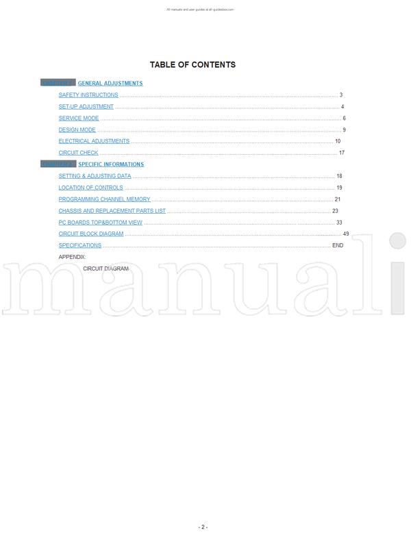 Toshiba 060-200473 29CJZ8UR (101 pages) TV Service Manual