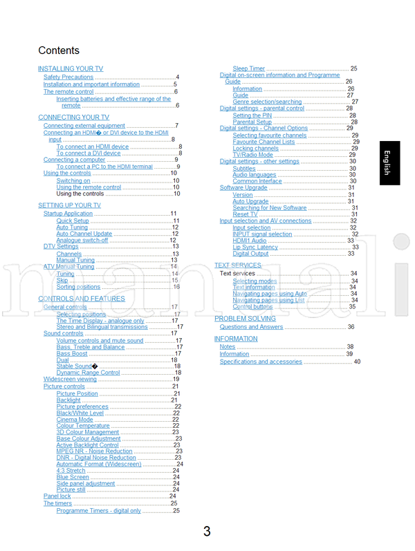 Toshiba AV56* (55 pages) TV Operating Manual