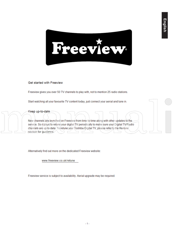 Toshiba 32BV512B (46 pages) TV Operating Manual