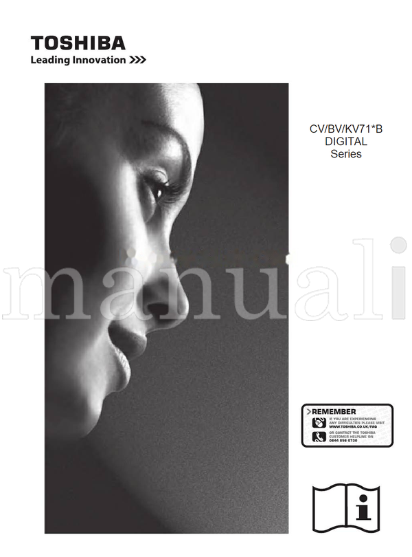Toshiba KV71*B (57 pages) TV Operating Manual