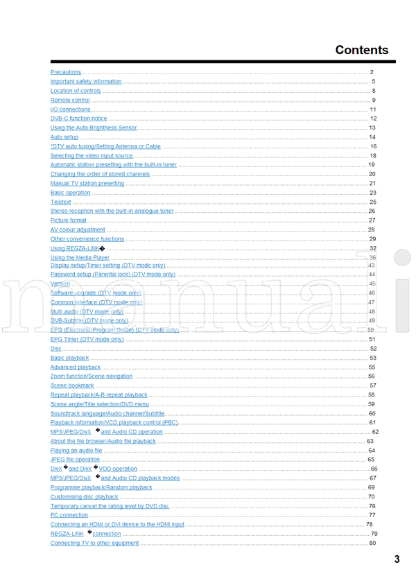 Toshiba 32DV733R (91 pages) TV/DVD Combo Operating Manual