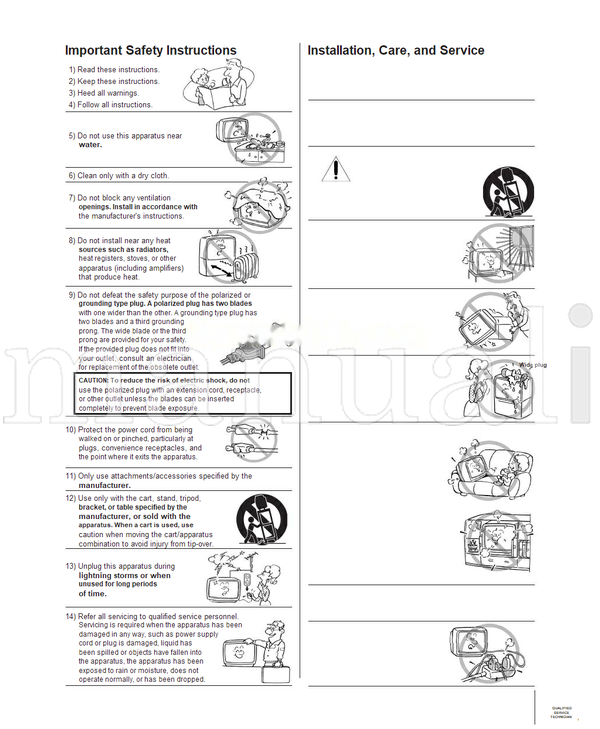 Toshiba 32HF72 36HF72 23565661 (55 pages) TV Operating Manual