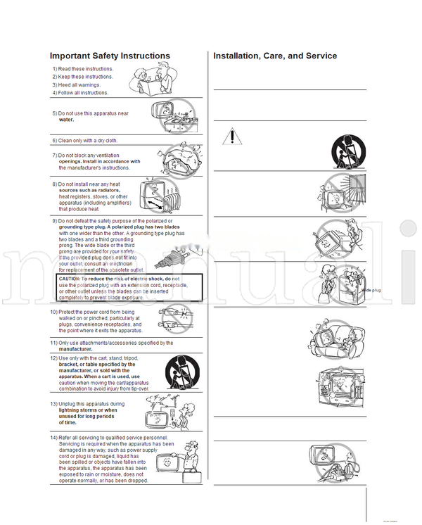 Toshiba 32HFX72 36HFX72 23565643 (58 pages) TV Operating Manual