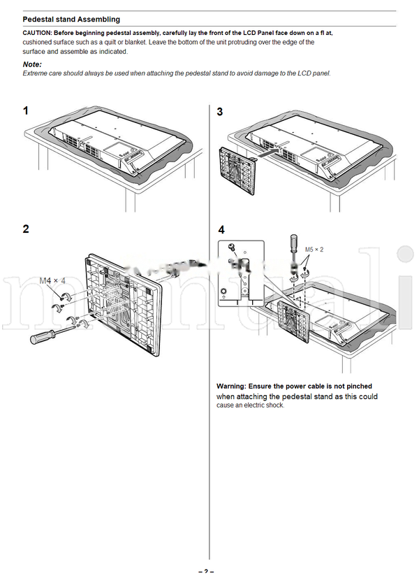 Toshiba 32P1400 (24 pages) TV Operating Manual