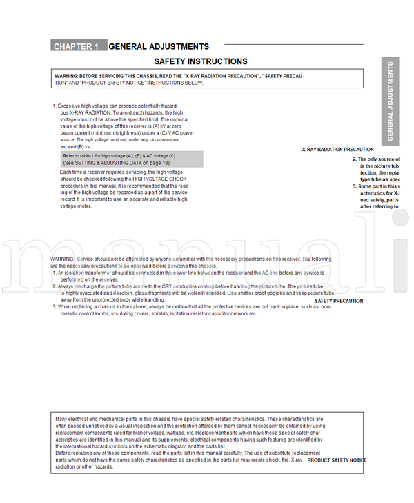 Toshiba 030-200112 32Z13B 32Z13G (40 pages) TV Service Manual