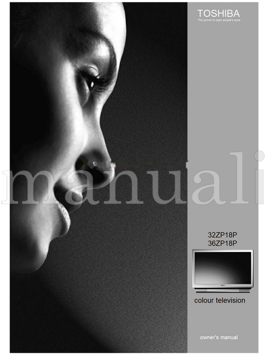 Toshiba 32ZP18P 36ZP18P (28 pages) TV Operating Manual