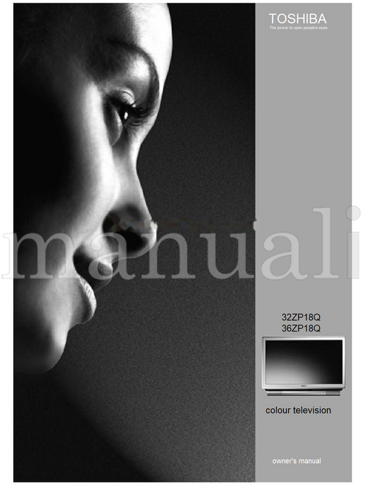 Toshiba 32ZP18Q 36ZP18Q (28 pages) TV Operating Manual