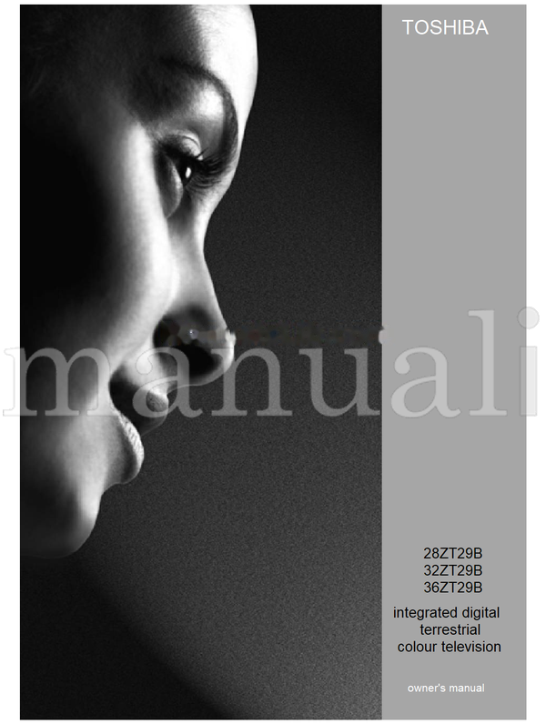 Toshiba 28ZT29B 32ZT29B 36ZT29B (44 pages) TV Operating Manual