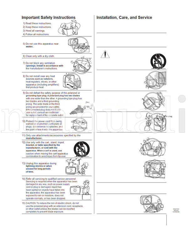 Toshiba 34HF84 23566340 (64 pages) TV Operating Manual