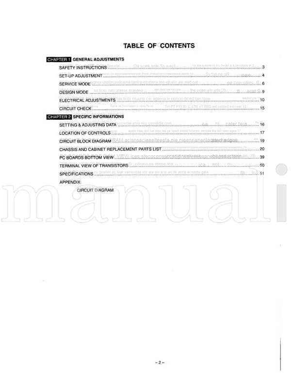 Toshiba 3788DG (71 pages) TV Service Manual