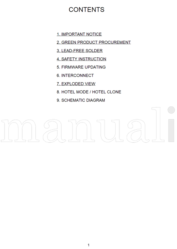 Toshiba 40L1343DG 40L1347DG (28 pages) TV Service Manual
