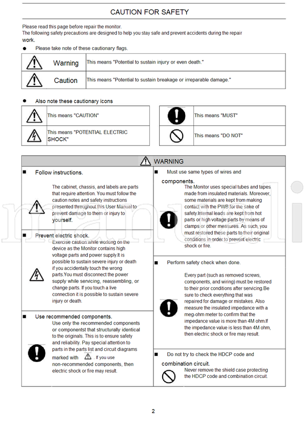 Toshiba 4050L2546 (24 pages) TV Service Manual