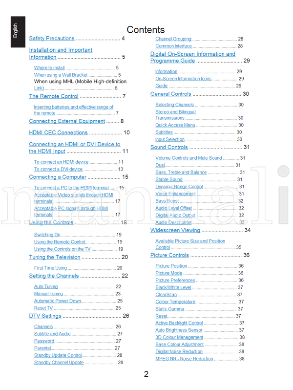 Toshiba 58L53** (72 pages) TV Operating Manual