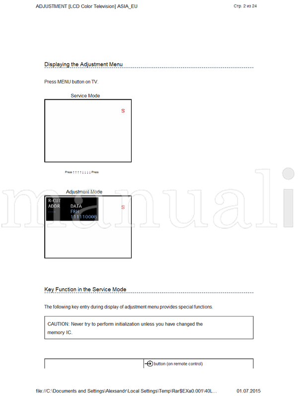 Toshiba 40LV685D (190 pages) TV Service Manual
