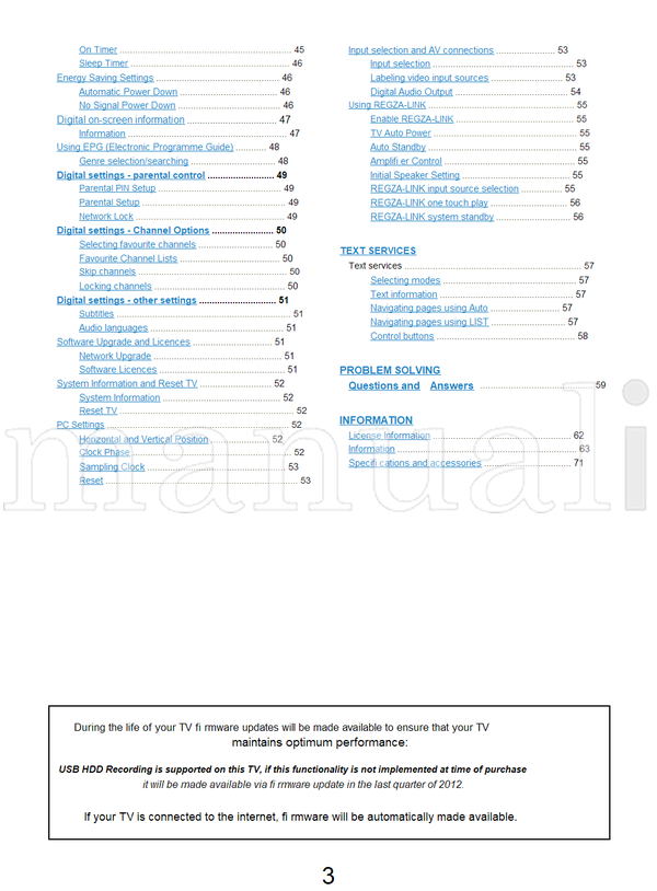Toshiba 40RL900A 32RL900A VX1A00248500 (72 pages) TV Operating Manual