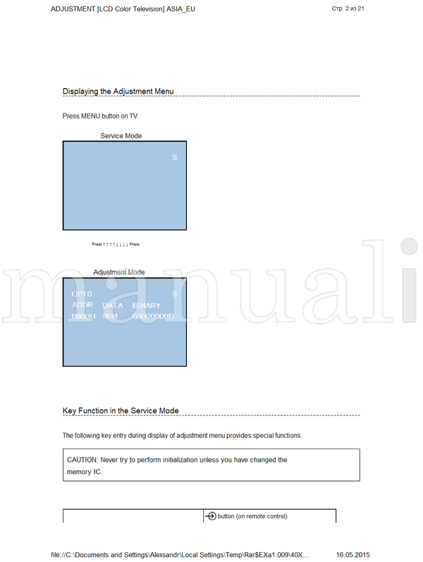 Toshiba 40XF355D (182 pages) TV Service Manual