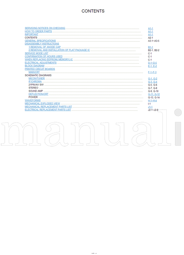 Toshiba 53N21F2 (40 pages) TV Service Manual